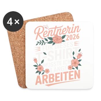 Pensioner 2026 - Coasters (set of 4) - white - Front