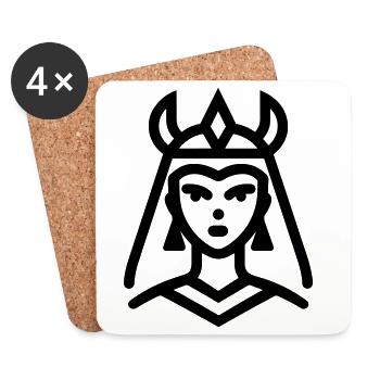 pharaoh - Coasters (set of 4) - white - Front