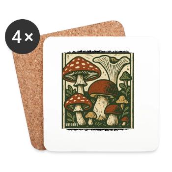 Untamed - Coasters (set of 4) - white - Front