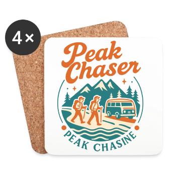 Peak Chaser Adventure - Dessous de verre (lot de 4) - blanc - Devant