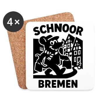 Schnoor Brême - Dessous de verre (lot de 4) - blanc - Devant