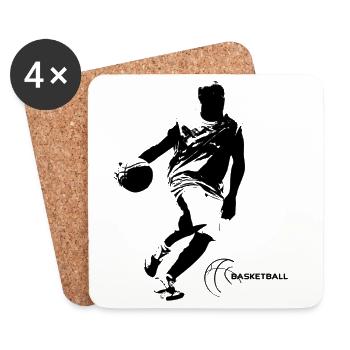 Basketball - Untersetzer (4er-Set) - Weiß - Vorne