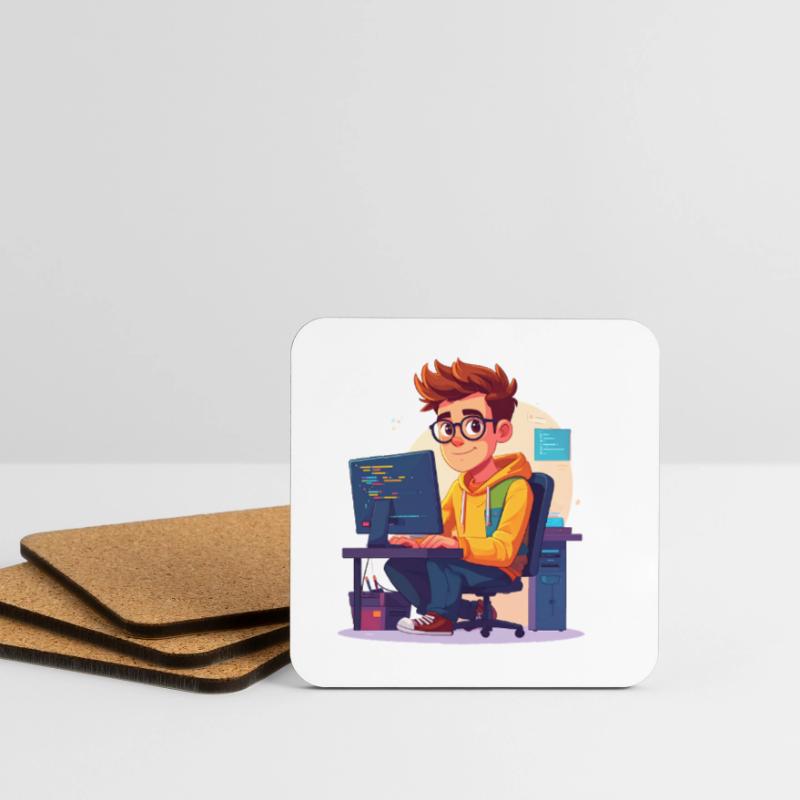 Programmer or nerd Coasters (set of 4)