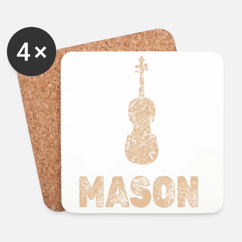 Geschenk für Mason - Untersetzer (4er-Set) - Weiß