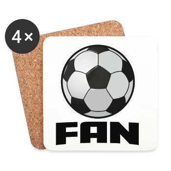 Football_Fan - Coasters (set of 4) - white - Front