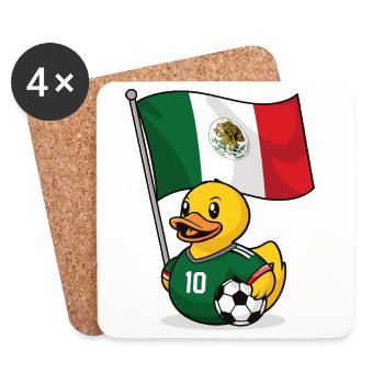 Maillot de football mexicain pour les fans - Dessous de verre (lot de 4) - blanc - Devant