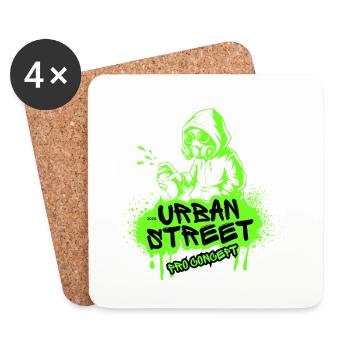 Urban Street Pro Concept Neon - Untersetzer (4er-Set) - Weiß - Vorne