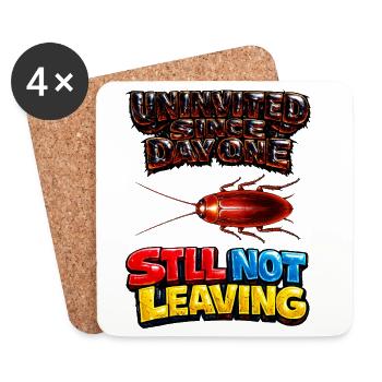 Not going away all the time - Coasters (set of 4) - white - Front