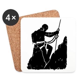 Via Ferrata Adventure – Via Ferrata Design - Dessous de verre (lot de 4) - blanc - Devant