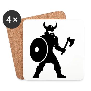 Viking - Coasters (set of 4) - white - Front