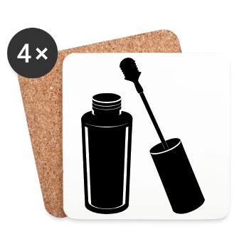 Nagellack-Manikyre - Untersetzer (4er-Set) - Weiß - Vorne