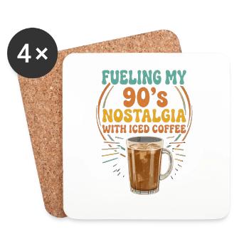 ICED_COFFEE - Dessous de verre (lot de 4) - blanc - Devant