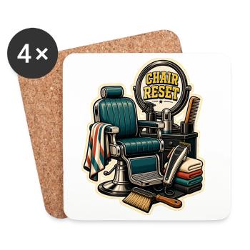 RÉINITIALISATION DE LA CHAISE - Dessous de verre (lot de 4) - blanc - Devant