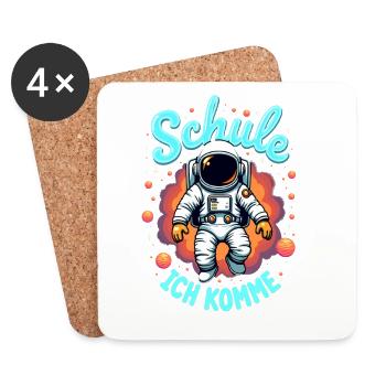 School Child 2026 School Enrollment 2026 Back to School - Coasters (set of 4) - white - Front