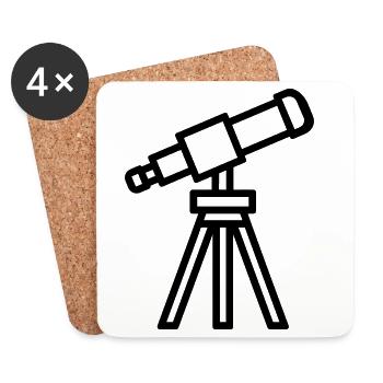 telescope - Coasters (set of 4) - white - Front