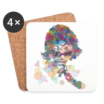 Aretha - Untersetzer (4er-Set) - Weiß - Vorne