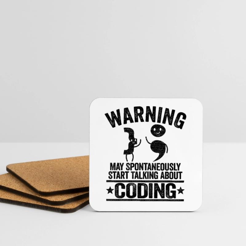 Programmierer Informatiker Coding Geschenk Untersetzer (4er-Set)