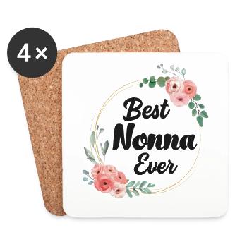 Best Nonna Beste Oma italienisch Oma Schweizer Oma - Untersetzer (4er-Set) - Weiß - Vorne