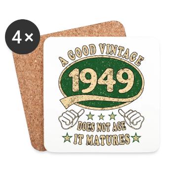 74th Birthday 1949 74 Good Vintage - Coasters (set of 4) - white - Front