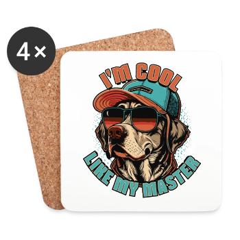 I'm cool like my master - Coasters (set of 4) - white - Front