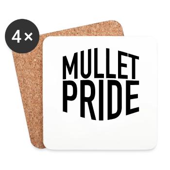 Mullet Lives Matter | Redneck, Südstaaten, USA - Untersetzer (4er-Set) - Weiß - Vorne