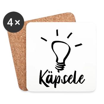 Canette | Souabe, Souabe, Schwoba, Schwabe - Dessous de verre (lot de 4) - blanc - Devant