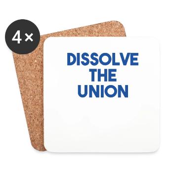 Dissoudre l'Union | Ecosse, écossaise - Dessous de verre (lot de 4) - blanc - Devant