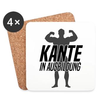 Avantage dans l’entraînement Fitness Gym Musculation - Dessous de verre (lot de 4) - blanc - Devant
