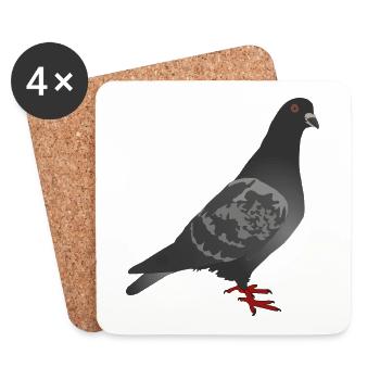 dove - Coasters (set of 4) - white - Front