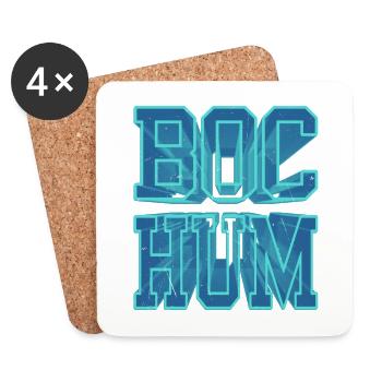 Bochum Deutschland Stadt 3D Schrift Skyline - Untersetzer (4er-Set) - Weiß - Vorne