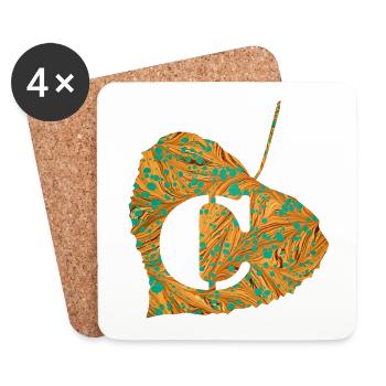 Sheet E 95 C - Coasters (set of 4) - white - Front