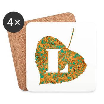 Sheet E 95 l - Coasters (set of 4) - white - Front