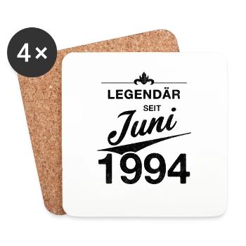 30th Birthday Legendary since June 1994 Volume 94 - Coasters (set of 4) - white - Front