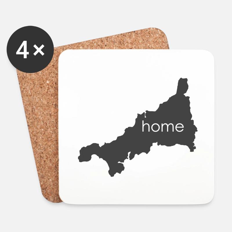 cornwall haus - Untersetzer (4er-Set) - Weiß