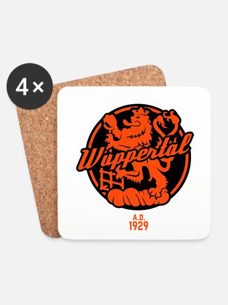 Wuppertal Wappen - Untersetzer (4er-Set) - Weiß