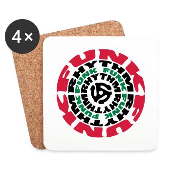 Funk Rhythm Funk Funk Rhythm - Coasters (set of 4) - white - Front