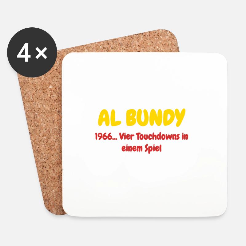 Al Bundy - Untersetzer (4er-Set) - Weiß