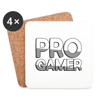 PRO GAMER - Gaming - Coasters (set of 4) - white - Front
