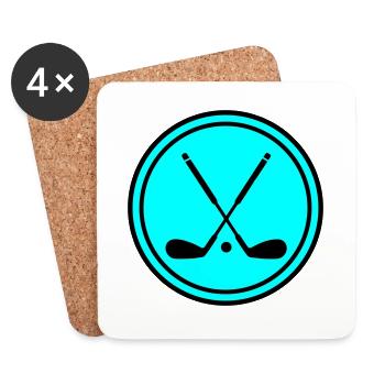 Golf symbol - Untersetzer (4er-Set) - Weiß - Vorne