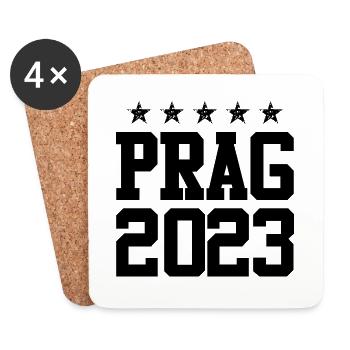Prag 2023 - Untersetzer (4er-Set) - Weiß - Vorne