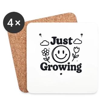 Just Growing - Coasters (set of 4) - white - Front