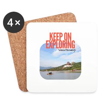 Keep on Exploring – Reise China Sommerpalast - Coasters (set of 4) - white - Front