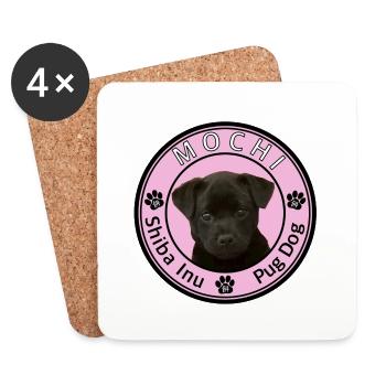 MOCHI Emblem - Untersetzer (4er-Set) - Weiß - Vorne