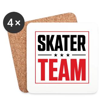Skater Team - Coasters (set of 4) - white - Front