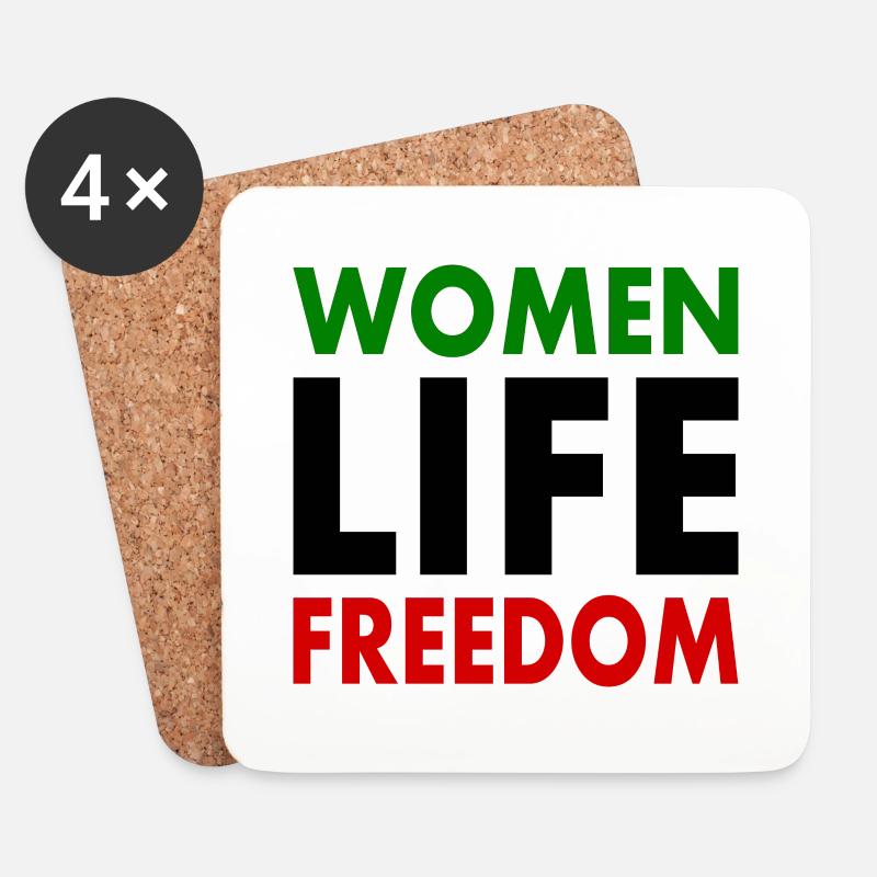 Women life freedom iran - Untersetzer (4er-Set) - Weiß