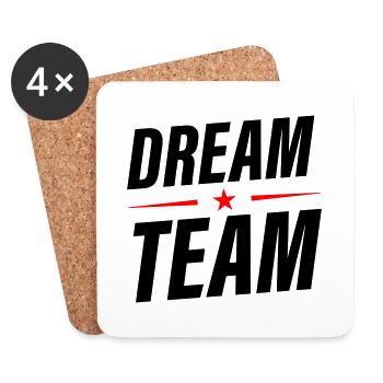 Dream Team - Coasters (set of 4) - white - Front