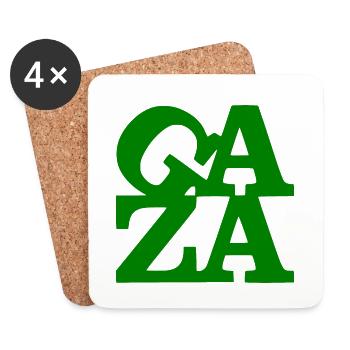 Gaza - Dessous de verre (lot de 4) - blanc - Devant