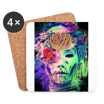 FASHION FATALITY 1 - Dessous de verre (lot de 4) - blanc - Devant