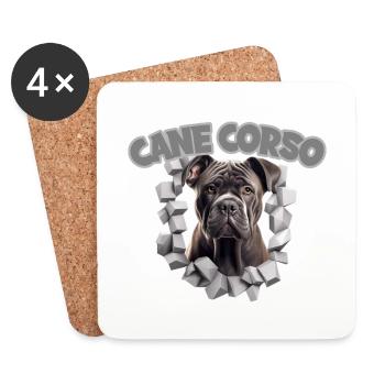 Cane Corso für einen Cane Corso Besitzer - Untersetzer (4er-Set) - Weiß - Vorne