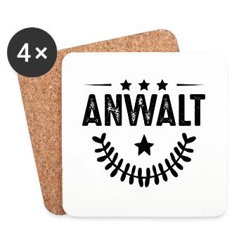 Lawyer profession - Coasters (set of 4) - white - Front